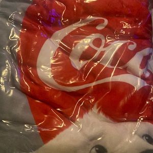 Coke polar bear throw/ blanket